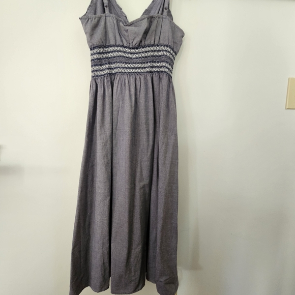 Denim Speed Control New York Plus Size Ruched Waist Midi Dress. Size 1X - Picture 2 of 5